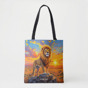 Bolsa Tote Fantasy Cute Desert Rock Lion