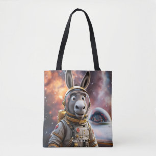 Bolsa Tote Fantasy Cute Donkey Astronauta Space