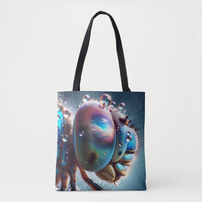 Bolsa Tote Fantasy Cute Dragonfly Macro Photo (Frente)