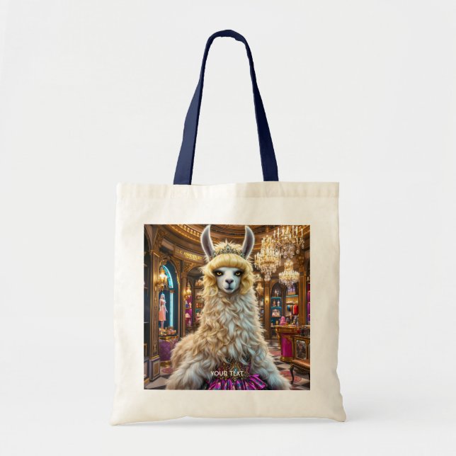 Bolsa Tote Fantasy Cute Drama Llama Queen (Frente)