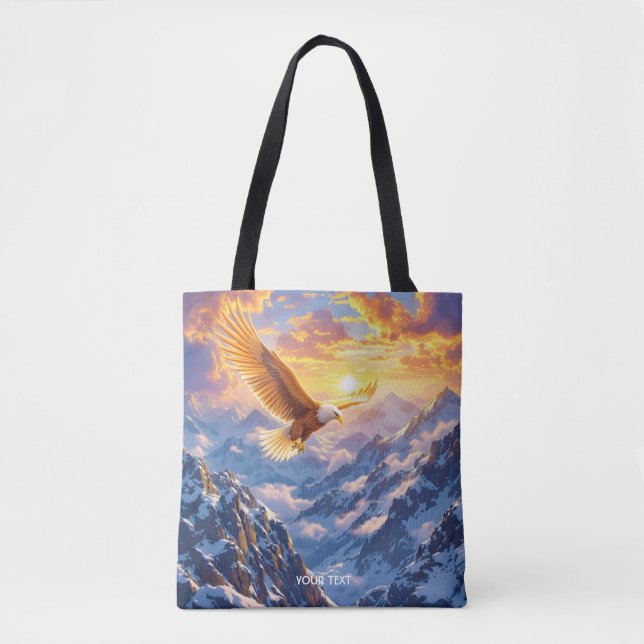 Bolsa Tote Fantasy Cute Eagle Mounges Sunrise (Frente)