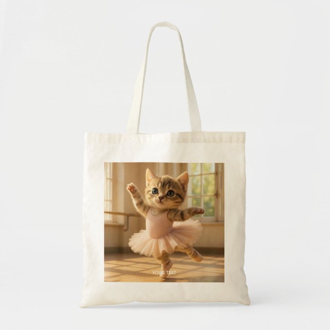 Bolsa Tote Fantasy Cute Kitten Small Ballerina (Frente)