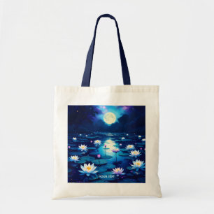 Bolsa Tote Fantasy Cute Moon Lily Pond