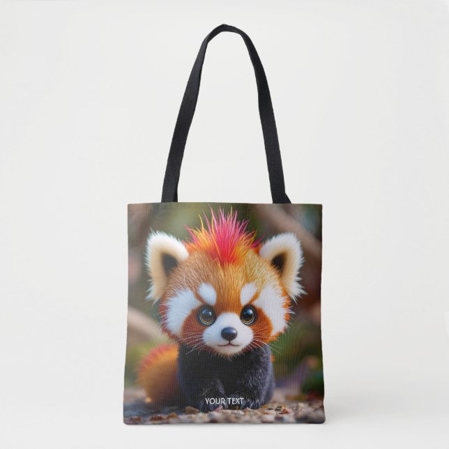 Bolsa Tote Fantasy Cute Panda Red Hai (Frente)