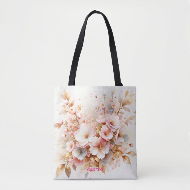 Bolsa Tote Fantasy Cute Pastel Pink Sakura (Frente)