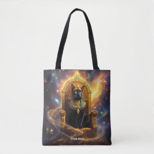 Bolsa Tote Fantasy Cute Pharaoh Regal Cat