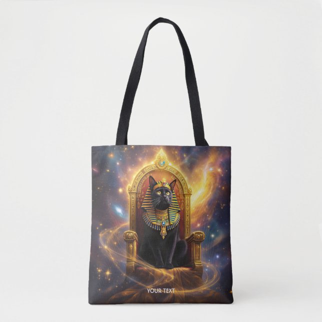 Bolsa Tote Fantasy Cute Pharaoh Regal Cat (Frente)