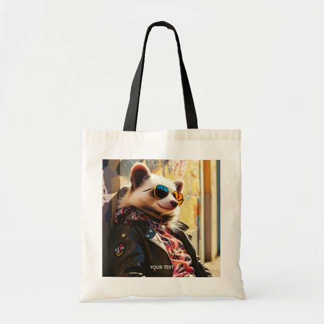 Bolsa Tote Fantasy Cute Possum Leather Jaqueta (Frente)