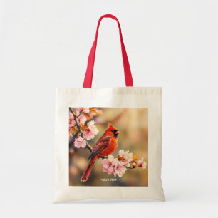 Bolsa Tote Fantasy Cute Red Bird Cherry