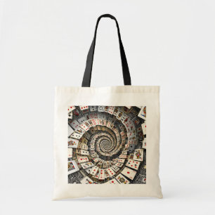 Bolsa Tote Fantasy Cute Spiral Cards Staircase