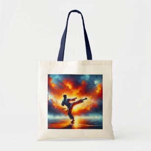 Bolsa Tote Fantasy Cute Sunset Karate Fighter
