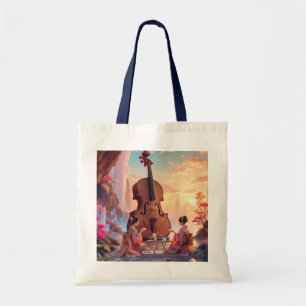 Bolsa Tote Fantasy Cute Violin Girls Tea