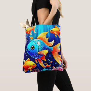 Bolsa Tote Fantasy Fish Natação