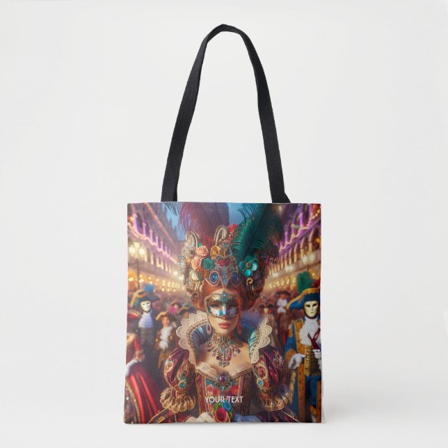 Bolsa Tote Fantasy Fofa Lady Mask Veneice (Frente)