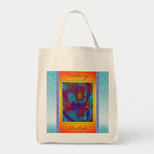 Bolsa Tote Fantasy Orchid Tote (Frente)