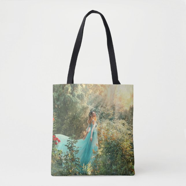 Bolsa Tote Fantasy Princess: Summer Nature Vintage. (Frente)