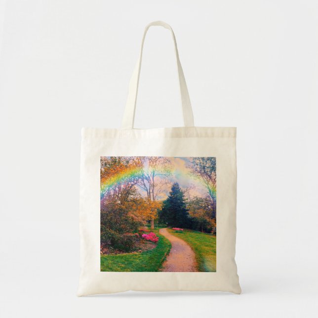 Bolsa Tote Fantasy Rainbow Garden (Frente)
