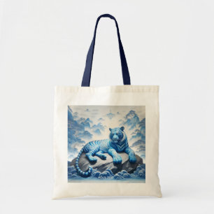 Bolsa Tote Fantasy Tigre Azul Chinês