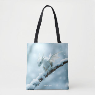 Bolsa Tote Fantasy White Baby Dragon