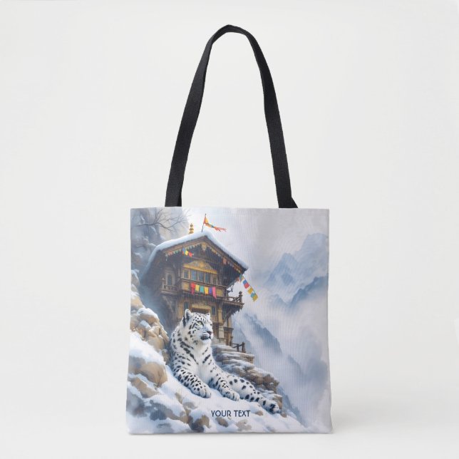 Bolsa Tote Fantasy White Lepard Snow (Frente)