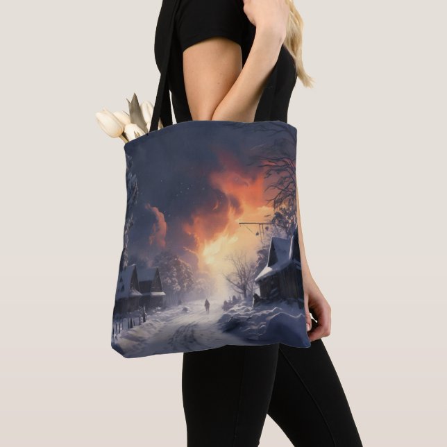 Bolsa Tote Fantasy Winter Landscape (Close Up)
