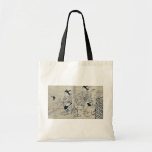 Bolsa Tote Fantoches da sombra por Nishikawa, Sukenobu Ukiyoe