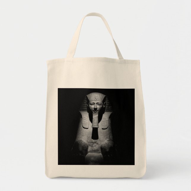 Bolsa Tote Faraó rei preto e branco (Frente)