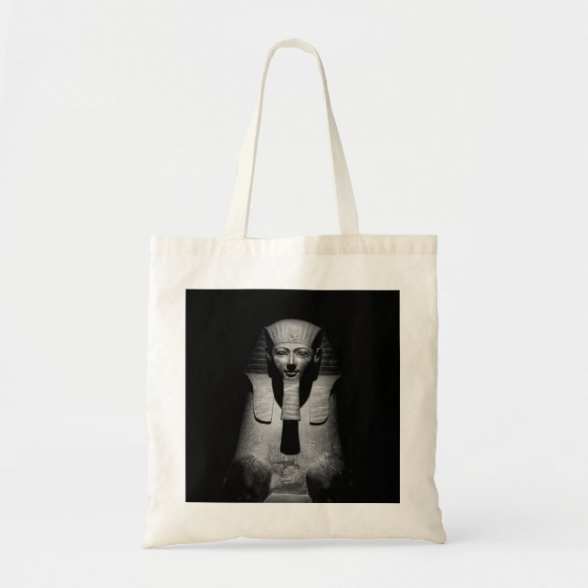 Bolsa Tote Faraó rei preto e branco (Frente)