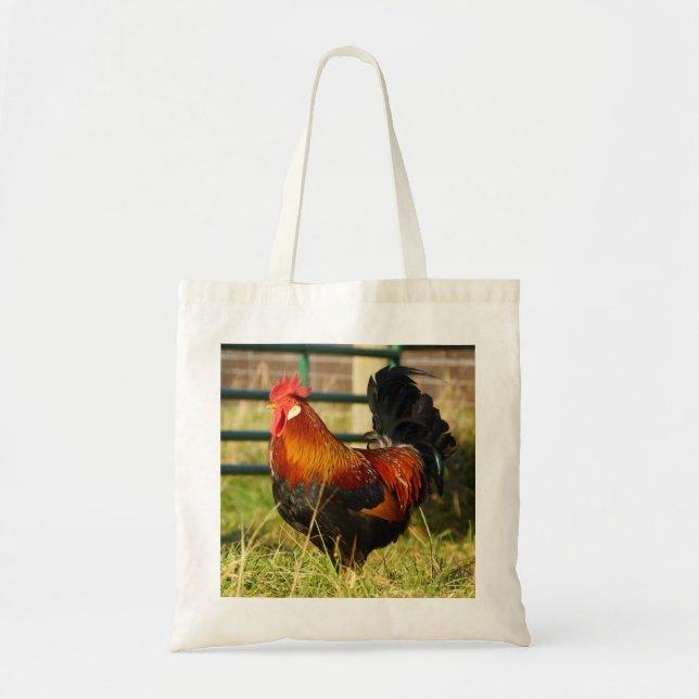 Bolsa Tote Farm Life Roosters Tote Bag (Frente)