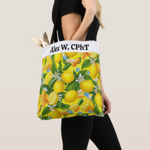 Bolsa Tote Farmácia Personalizada - Saco Limão Amarelo