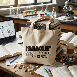 Bolsa Tote Farmacologia A Luta É Real Sacola De Farmácia Engr