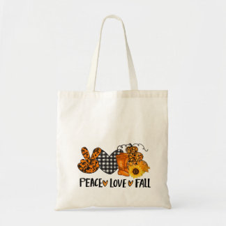 Bolsa Tote Farmhouse Peace Love Fall