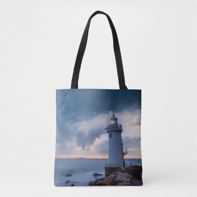 Bolsa Tote Faróis | Farol de Cabo Irago (Frente)