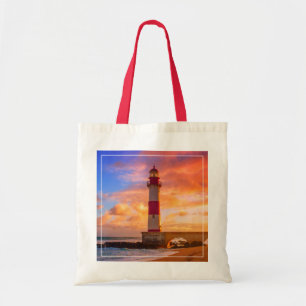 Bolsa Tote Faróis   Farol de Itapuã Bahia Brasil