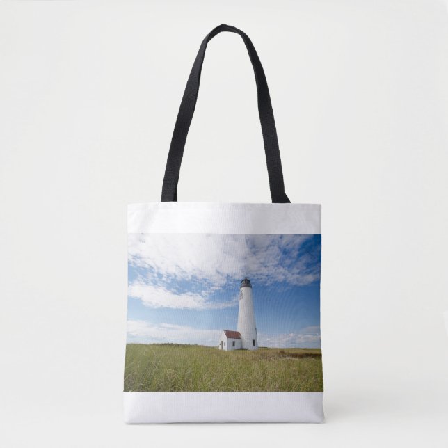 Bolsa Tote Faróis | Farol de Massachusetts (Frente)