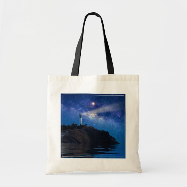 Bolsa Tote Faróis | Farol de Starry Night (Frente)