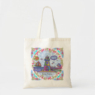 Bolsa tote farol com remendo