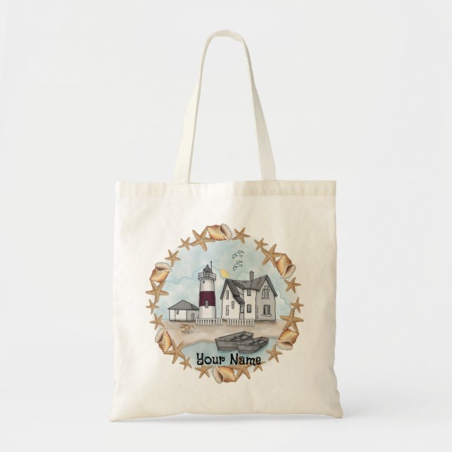 Bolsa Tote Farol Connecticut Shells  (Frente)