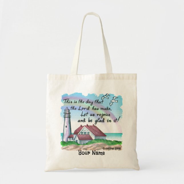 Bolsa Tote Farol Cristão (Frente)