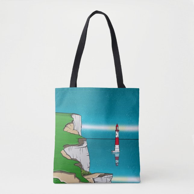Bolsa Tote Farol da Cabeça de Embarque e Cliff Superior (Frente)