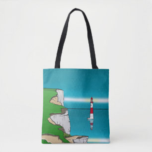 Bolsa Tote Farol de Beachy Head Canal da Mancha