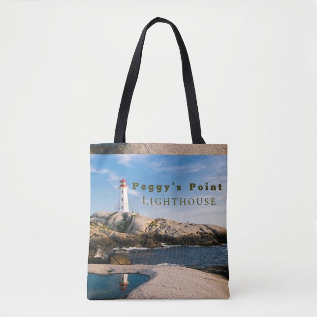 Bolsa Tote Farol de Peggys Point Atlantic Canadá (Frente)
