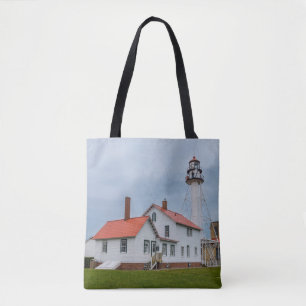 Bolsa Tote Farol de Ponto Branco