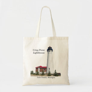 Bolsa Tote Farol de Ponto de Crise cortado até o saco