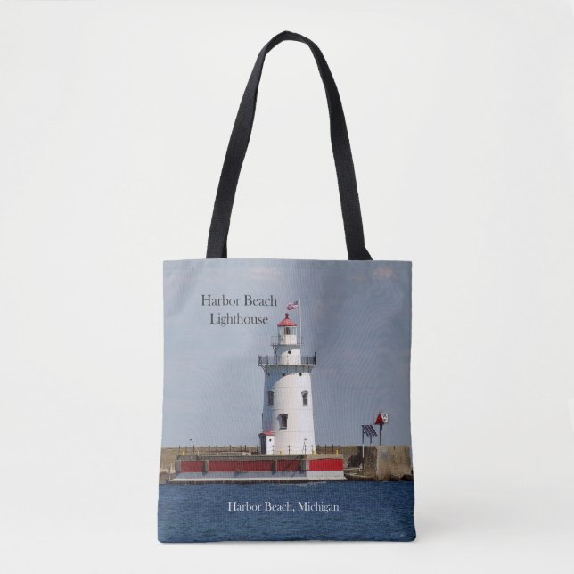 Bolsa Tote Farol de praia de Harbor por toda a mala (Frente)