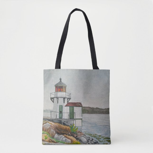 Bolsa Tote Farol de Squirrel Point (Frente)