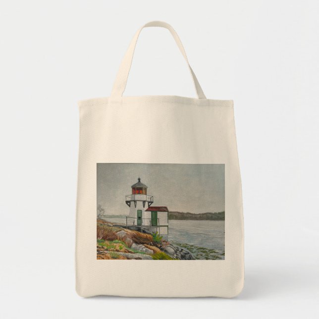 Bolsa Tote Farol de Squirrel Point (Frente)