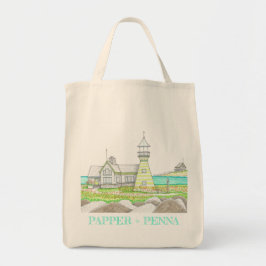Bolsa Tote Farol de Verão 5; Saco de Compras