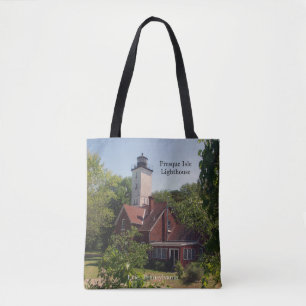 Bolsa Tote Farol Erie da ilha de Presque, PA por todo o lado