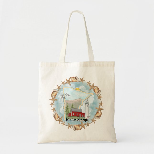 Bolsa Tote Farol Minnesota Shells  (Frente)